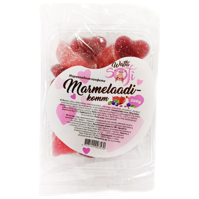 Мармелад в сахаре "Waffa Soft" ( фруктово-ягодный ) 200 гр Мармелад в сахаре "Waffa Soft" ( фруктово-ягодный ) 200 гр