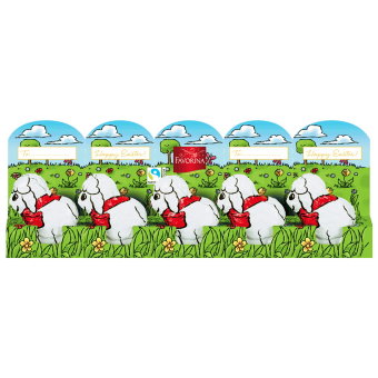 Набор шоколадных фигурок Пасхальные ягнята Favorina 50 гр