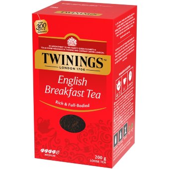 Черный чай листовой English Breakfast Twinings 200 г