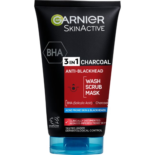 Очищающая маска для лица Garnier Skin Active PureActive Intensive 3in1 150 мл