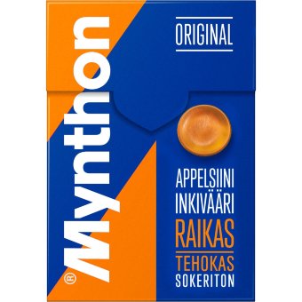 Пастилки без сахара с апельсином и имбирем Mynthon Original +C 85 гр