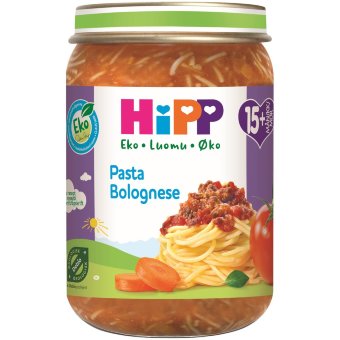 HiPP Luomu Pasta Bolognese 250 гр с 15 месяцев