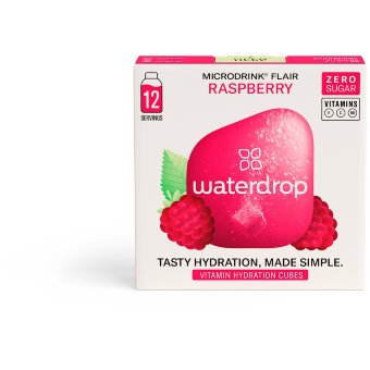 Газированный витаминный напиток с малиной Waterdrop Microdrink без сахара, 12 шт х 2,1 гр