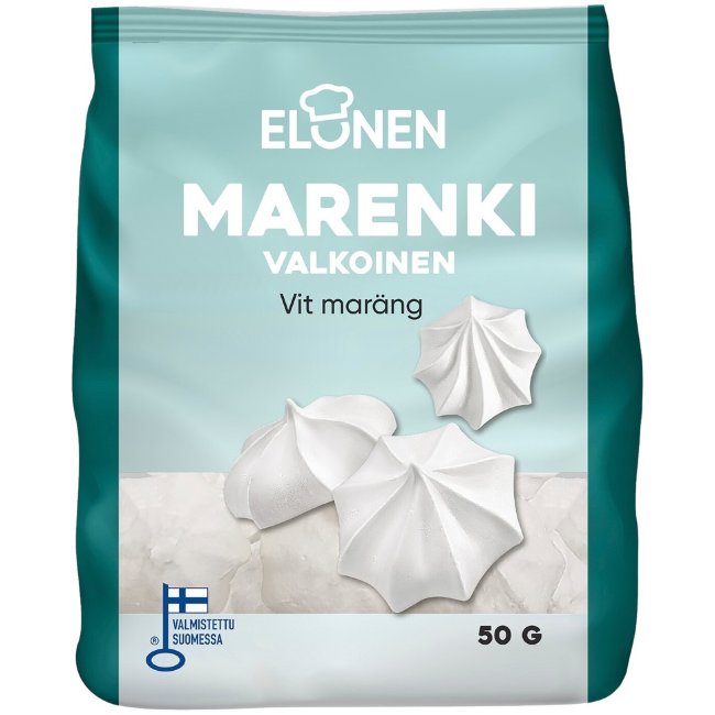 Безлактозные меренги Elonen белые 50 гр