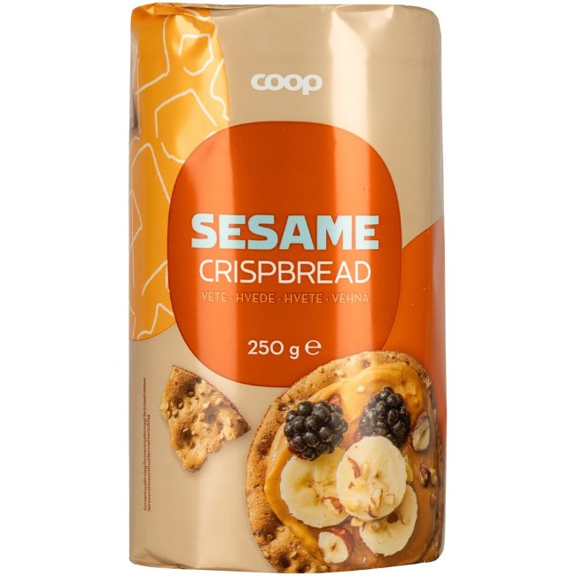 Пшенчные хлебцы с кунжутом Coop 250 гр