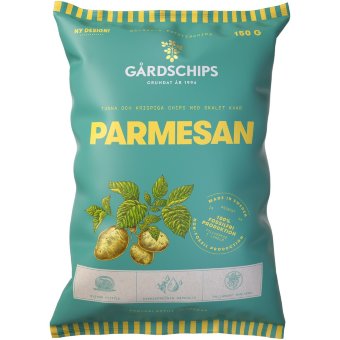 Чипсы со вкусом пармезана Gardschips 150 гр