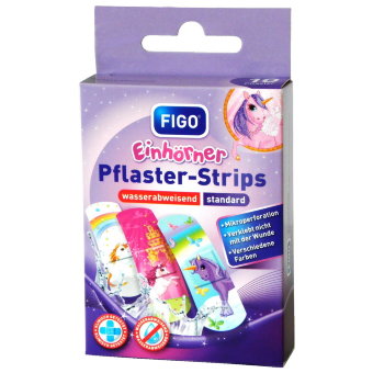 Детский водостойкий пластырь Figo (единорог) 10 шт