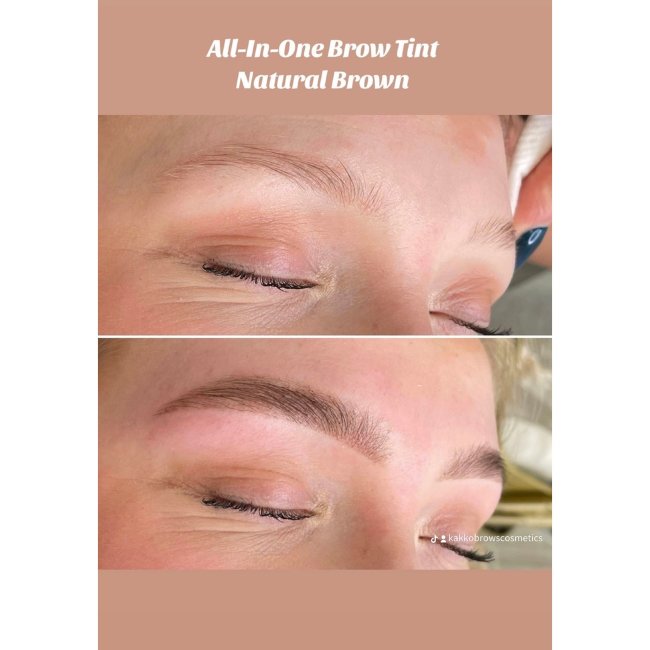 Крем-краска для бровей KakkoBrows Cosmetics All-In-One  Natural Brown