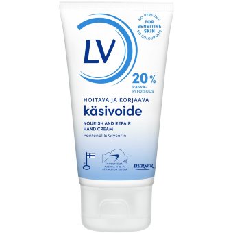 LV Крем для рук 20% масел питательный и восстанавливающий, 75 мл