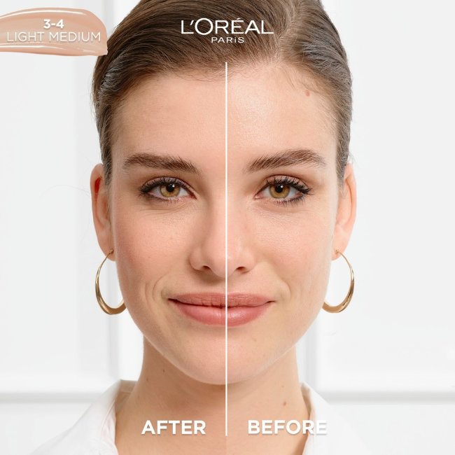 Тональный крем-сыворотка L'Oréal Paris True Match Nude Plumping 3-4 Light-Medium 30 мл Тональный крем-сыворотка L'Oréal Paris True Match Nude Plumping 3-4 Light-Medium 30 мл