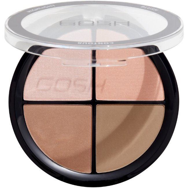 Палетка для макияжа лица Gosh Contour'n Strobe Kit 001 Light 20 гр