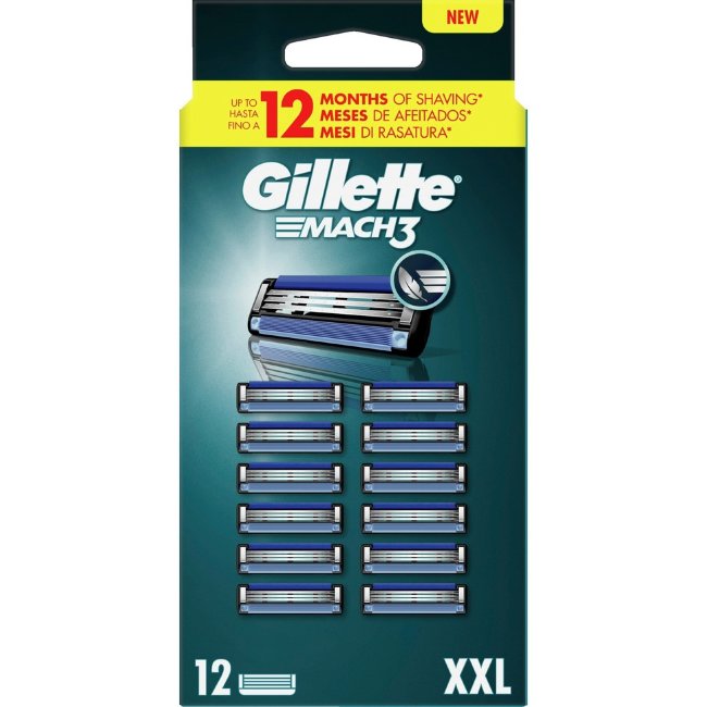 Кассеты Gillette Mach3 12 шт
