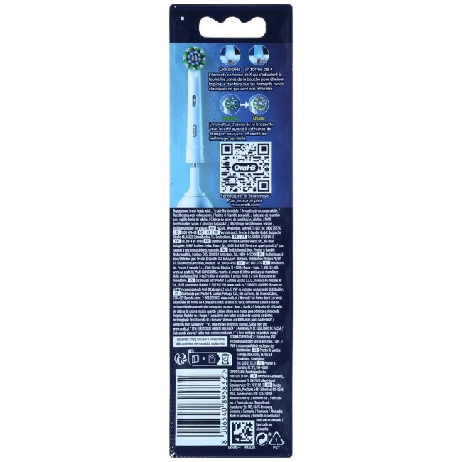 Насадки для Oral-B Pro Cross Action 4 шт Насадки для Oral-B Pro Cross Action 4 шт