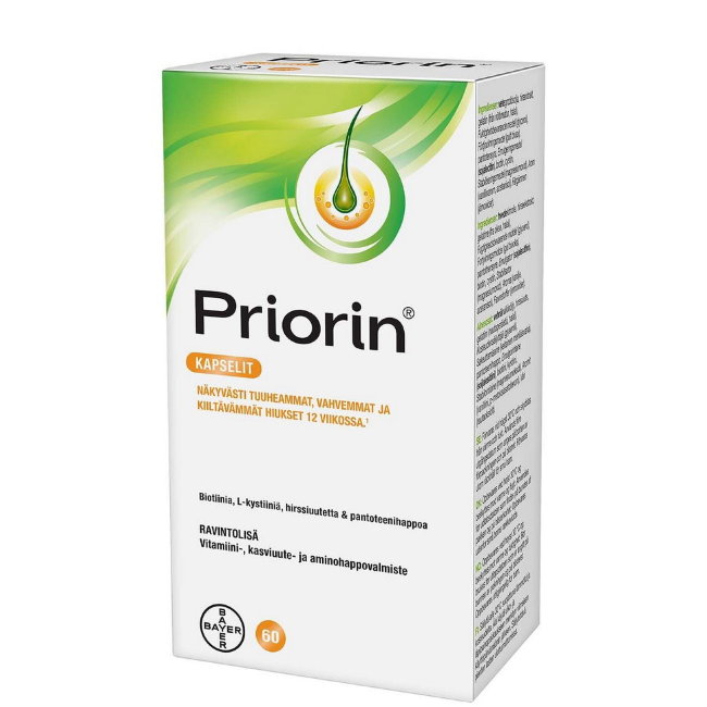 Витамины для роста волос Priorin 60 капсул Bayer