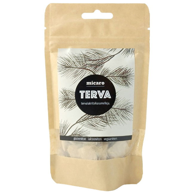 Конфеты с дегтярной лакрицей Terva 80 гр