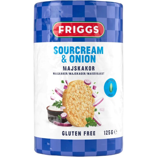 Кукурузные хлебцы Friggs со сметаной и луком 125 гр