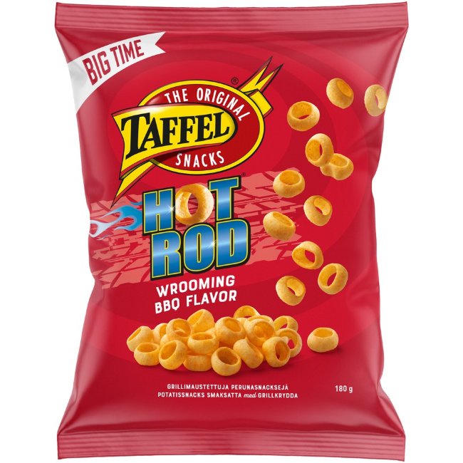 Колечки с копченой паприкой Taffel Hot Rod 180 гр