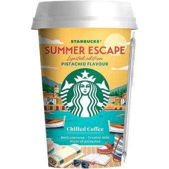 Молочный кофейный напиток Starbucks Summer Escape 220 мл фисташковый холодный кофе