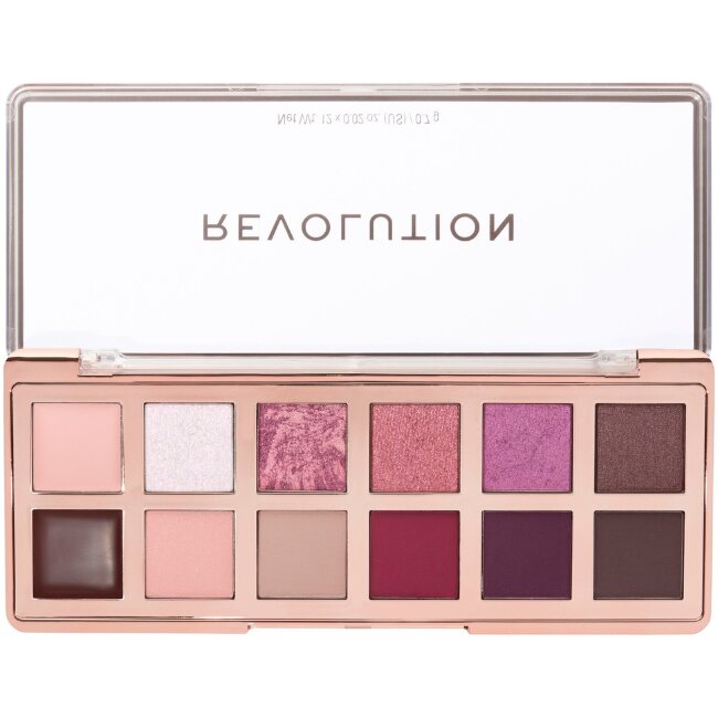 Палетка теней для век Revolution the cherry icon rich berry 12 оттенков