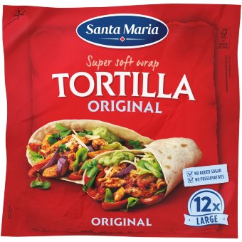 Пшеничная тортилья Santa Maria Original Large (уп 12 шт) 742 гр