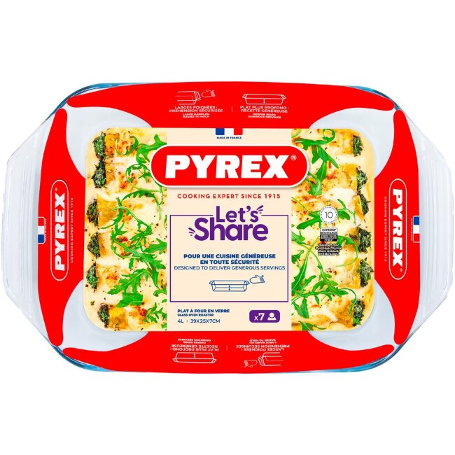 Стеклянная форма для запекания Pyrex Irresistible 39x25 см Стеклянная форма для запекания Pyrex Irresistible 39x25 см
