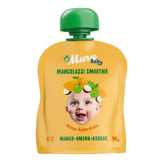 Пюре-смузи Muru Baby манго-яблоко-кокос 90 гр Пюре-смузи Muru Baby манго-яблоко-кокос 90 гр