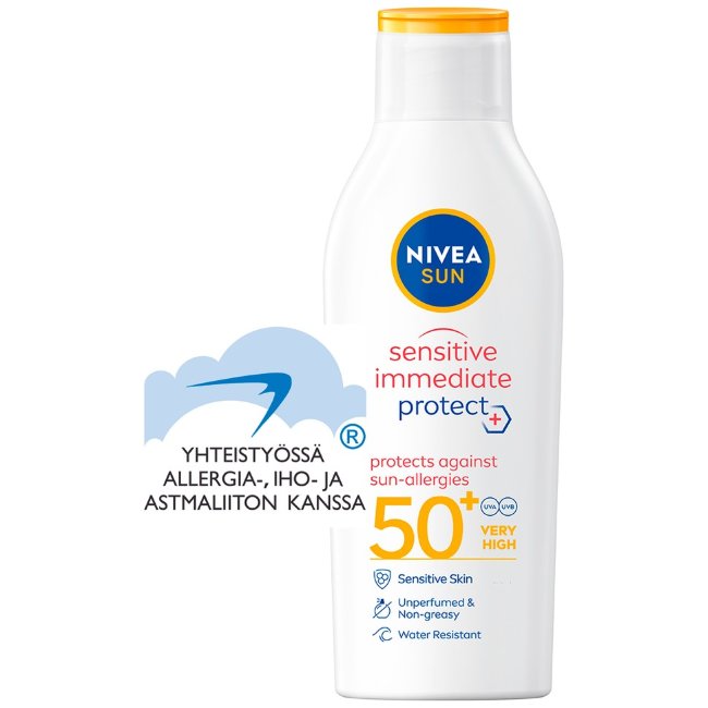 Солнцезащитный лосьон для чувствительной кожи NIVEA SUN 200 мл SK50+ Солнцезащитный лосьон для чувствительной кожи NIVEA SUN 200 мл SK50+