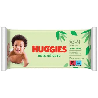 Влажные салфетки Huggies Natural Care 56 шт