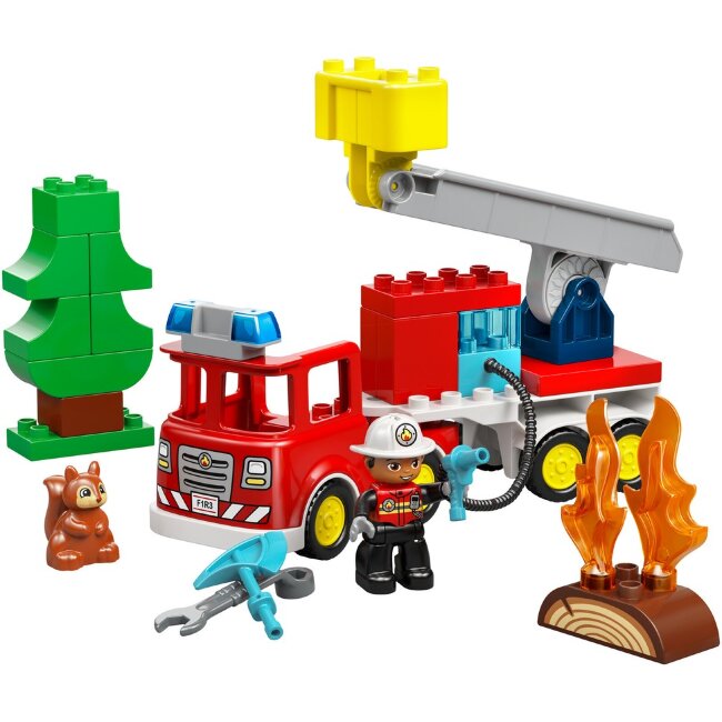 Конструктор LEGO® DUPLO Город 10473 пожарная машина, пожарный шланг и спасатель Конструктор LEGO® DUPLO Город 10473 пожарная машина, пожарный шланг и спасатель