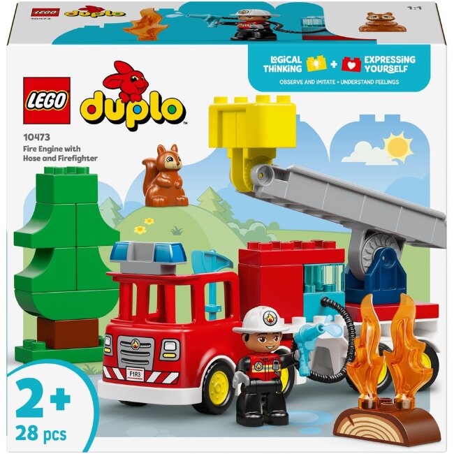Конструктор LEGO® DUPLO Город 10473 пожарная машина, пожарный шланг и спасатель Конструктор LEGO® DUPLO Город 10473 пожарная машина, пожарный шланг и спасатель