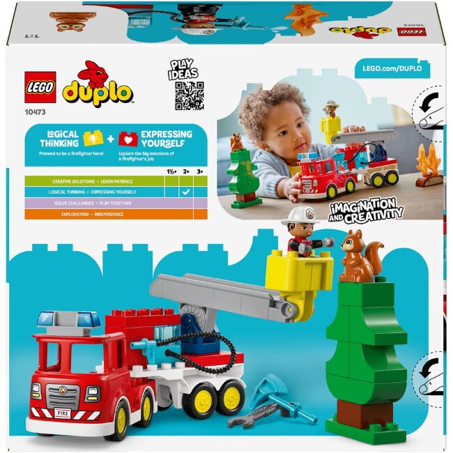Конструктор LEGO® DUPLO Город 10473 пожарная машина, пожарный шланг и спасатель Конструктор LEGO® DUPLO Город 10473 пожарная машина, пожарный шланг и спасатель