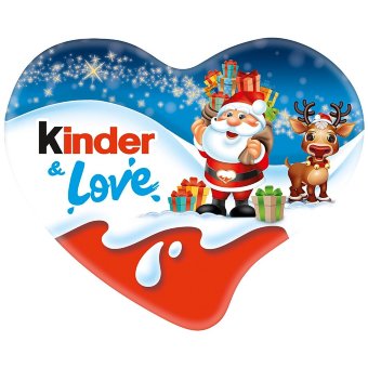 Рождественское шоколадное сердечко Kinder & Love 37 гр Рождественское шоколадное сердечко Kinder & Love 37 гр