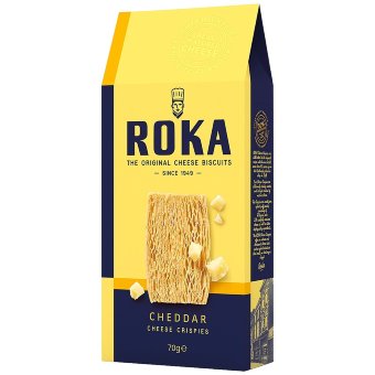 Хрустящее сырное печенье ROKA Cheddar 70 гр