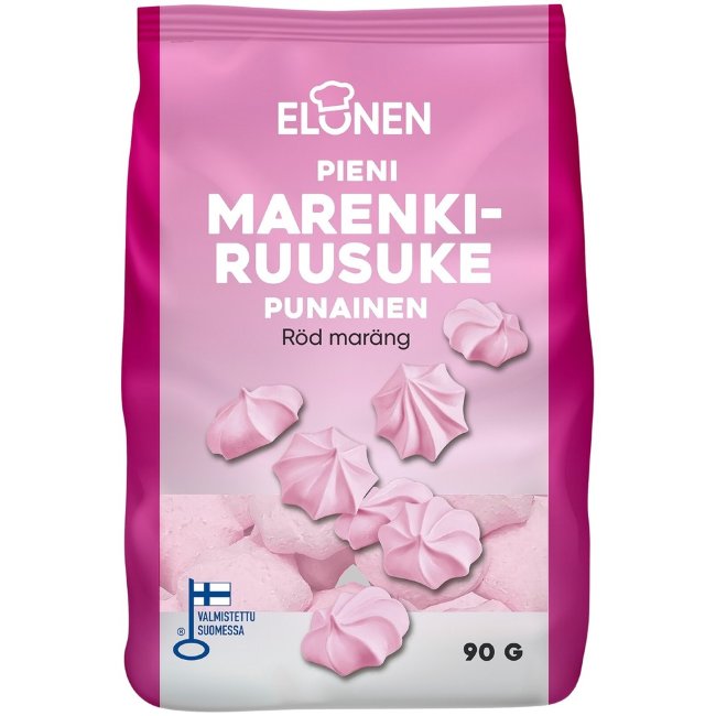 Маленькие безе-розочки Elonen красные 90 гр