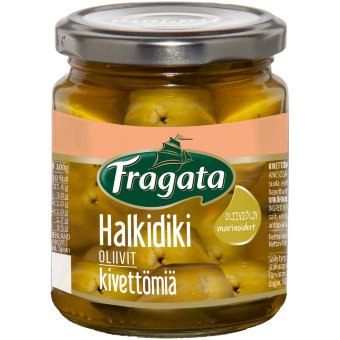 Оливки Fragata Halkidiki без косточек 250 гр