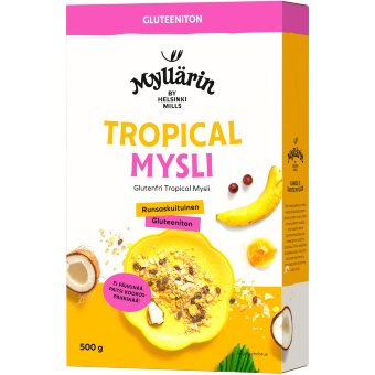 Безглютеновая мюсли Tropical Myllärin 500 гр Безглютеновая мюсли Tropical Myllärin 500 гр