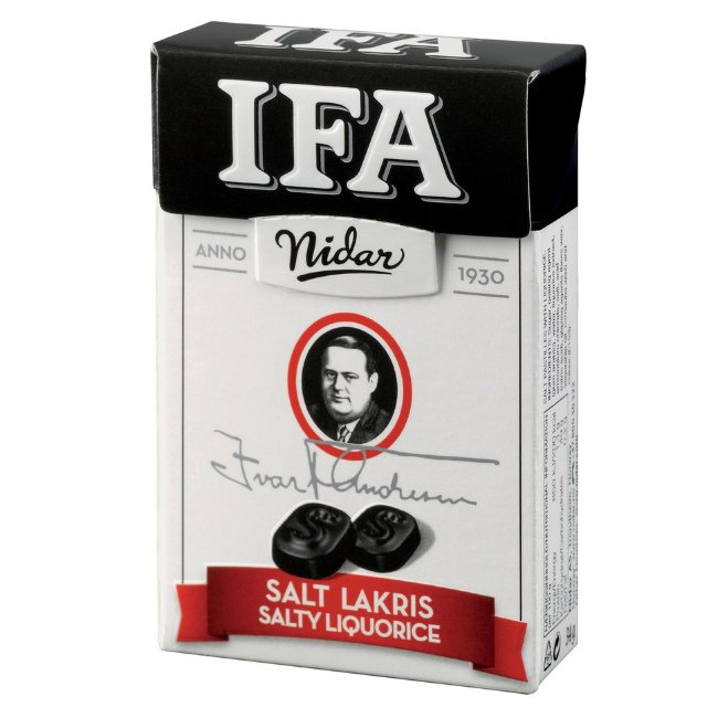 Пастилки с соленой лакрицей Nidar IFA 34 гр