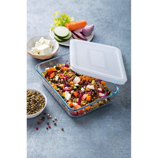 Стеклянная форма для запекания с крышкой Pyrex Cook & Freeze 19x14 см Стеклянная форма для запекания с крышкой Pyrex Cook & Freeze 19x14 см