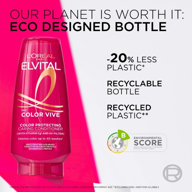 LOREAL Paris Elvital кондиционер Color-Vive для окрашенных и мелированных волос 300 мл
