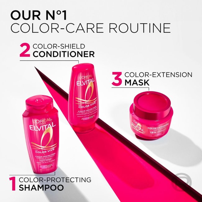 LOREAL Paris Elvital кондиционер Color-Vive для окрашенных и мелированных волос 300 мл