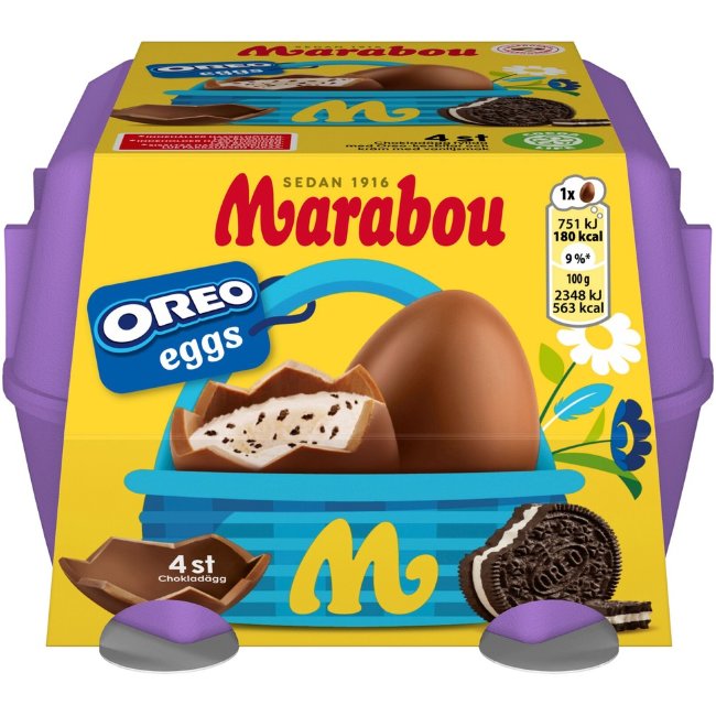 Набор шоколадных яиц Marabou Oreo 128 гр