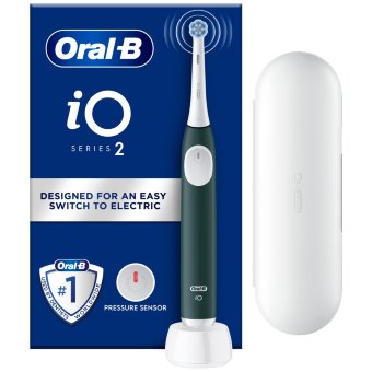 Электрическая зубная щетка Oral-B iO2 зеленая + дорожный футляр