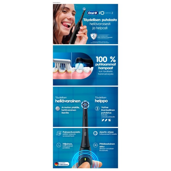 Электрическая зубная щетка Oral-B iO2 зеленая + дорожный футляр
