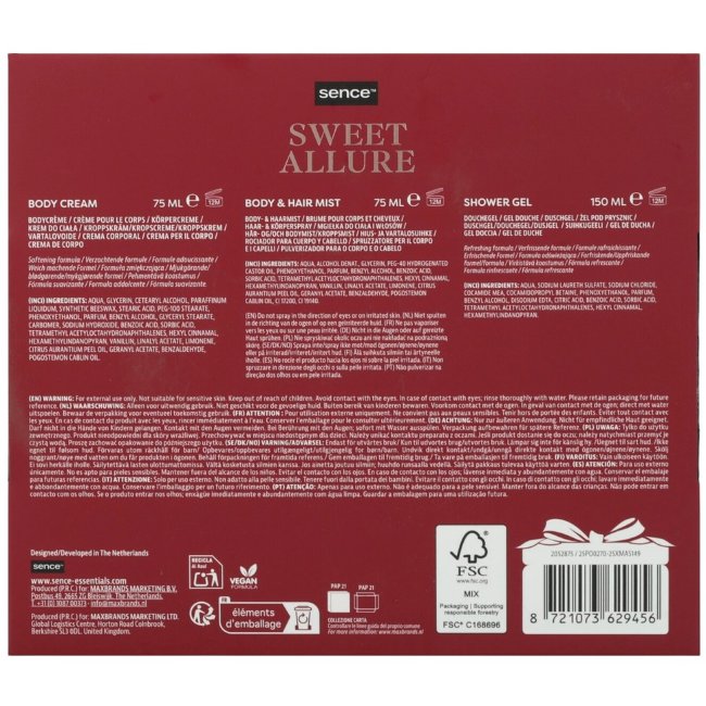 Подарочный набор Sence Collection из 3 шт. ночной уход за телом Luxe Подарочный набор Sence Collection из 3 шт. ночной уход за телом Luxe