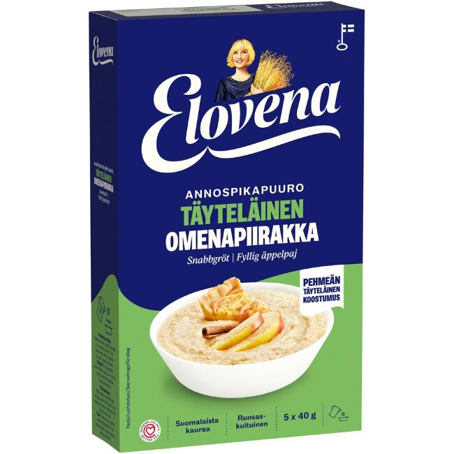 Порционный овсяный пудинг Elovena 200 гр со вкусом яблочного пирога Порционный овсяный пудинг Elovena 200 гр со вкусом яблочного пирога