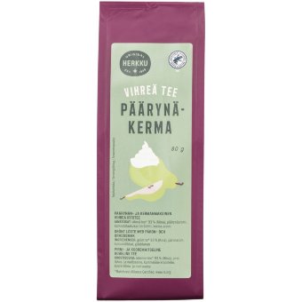 Зеленый чай с грушей и сливками Herkku 80 гр