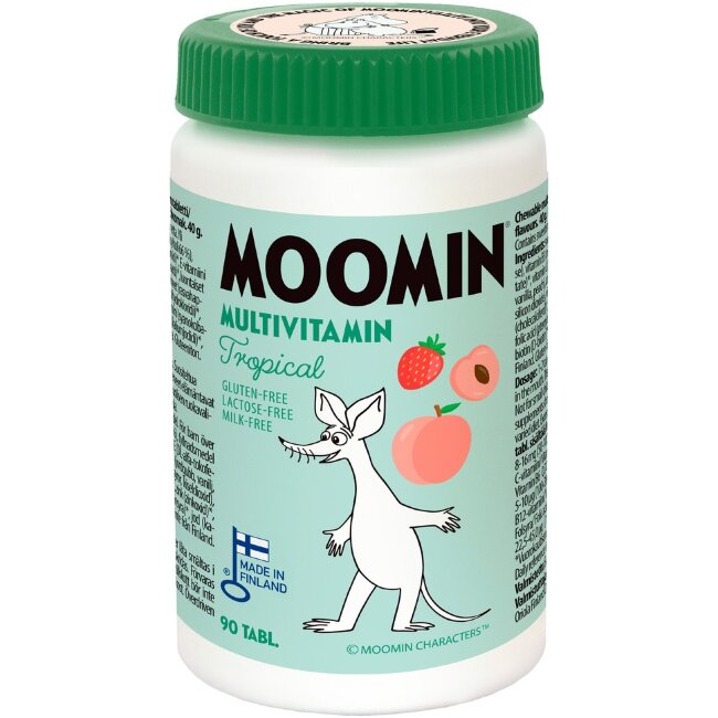 Мультивитаминные жевательные таблетки Moomin tropical 90 табл пищевая добавка Мультивитаминные жевательные таблетки Moomin tropical 90 табл пищевая добавка