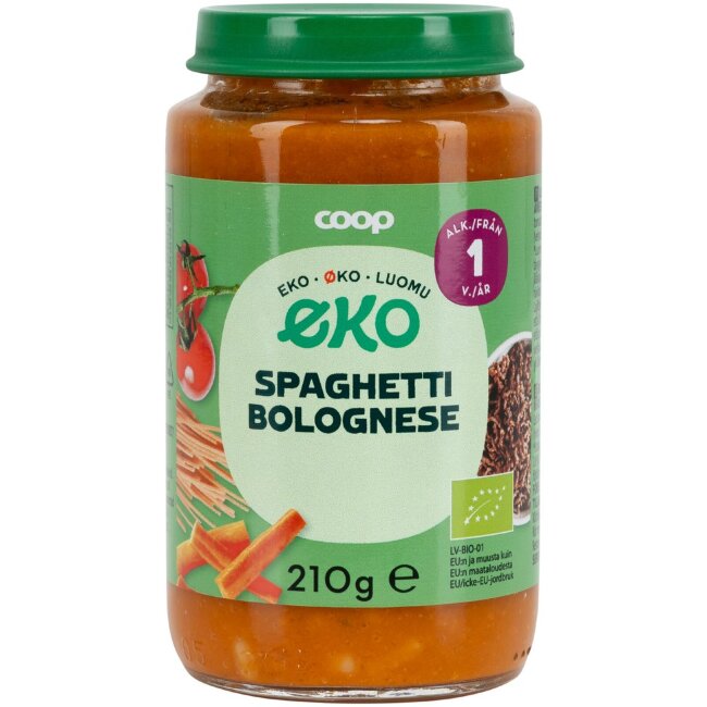 Спагетти болоньезе Coop Eko органические 210 гр 1 год Спагетти болоньезе Coop Eko органические 210 гр 1 год