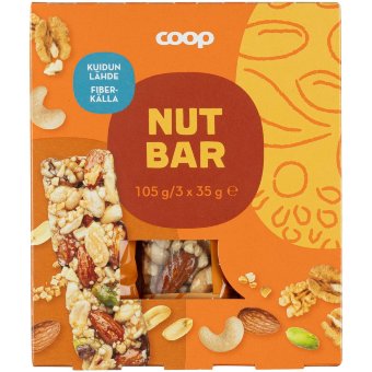 Батончик с орехами и медом Rainbow (уп 3 шт) 105 гр Батончик с орехами и медом Rainbow (уп 3 шт) 105 гр