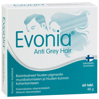 Витамины Evonia Anti Grey Hair против седины 60 шт Hankintatukku